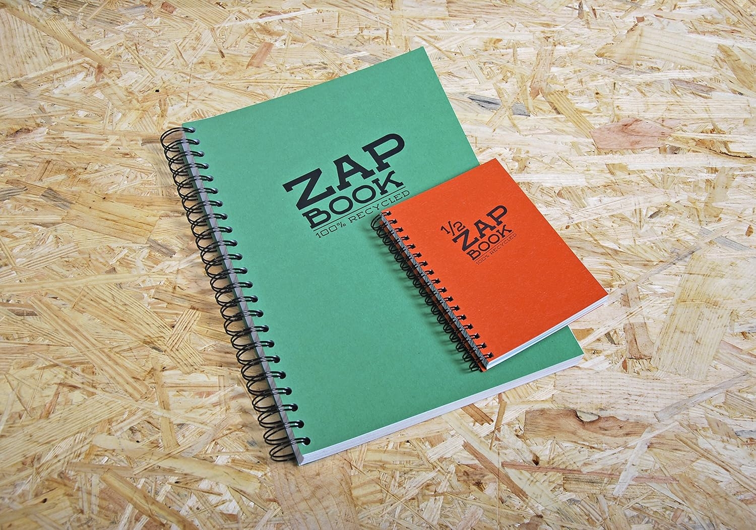 Zap Book - Clairefontaine 8366C Carnet Encolle 1/2 Zap Book - dos encolle grand côte A5 (14,8x21cm) 160 pages unies 80g -- Couleur de Couverture Aleatoire