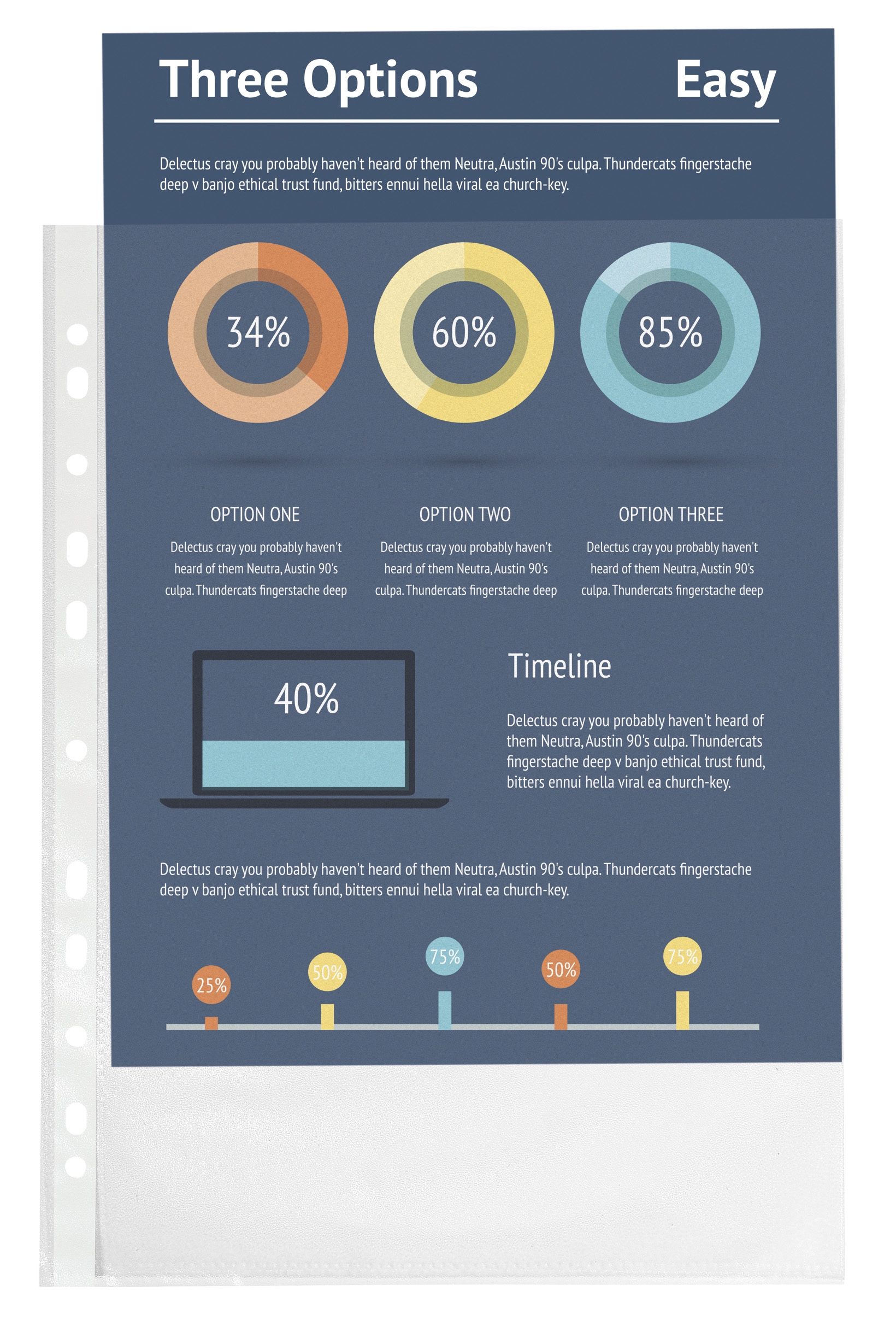 Sachet de 100 pochettes perforées polypropylène grainé 5/100e - A4 