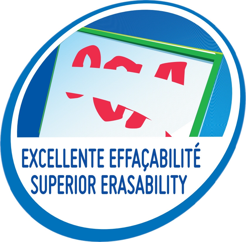 BIC Velleda 1741 Feutres pour Tableau Blanc Effaçables à Sec Pointe Conique Moyenne - Couleurs Assorties, Blister de 4