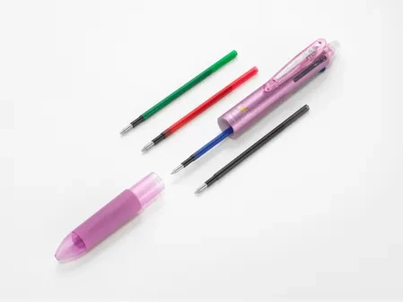 PILOT Lot de 2 recharges FriXion Ball 4 couleurs - Roller encre gel effaçable - Pointe fine