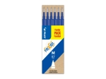 PILOT Set de 6 recharges pour roller FriXion Ball. Pointe moyenne 0,7 mm. Encre gel.