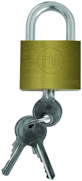 WONDAY Cadenas laiton à clés -Haute qualité - 40mm